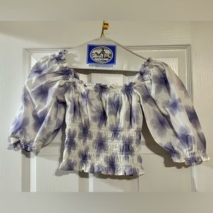 Levi’s Hibiscus Milkmaid Cottagecore Top - Size XS